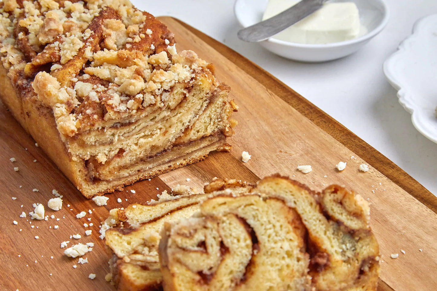 Gluten-Free Babka - Cinnamon Streusel Cheesecake