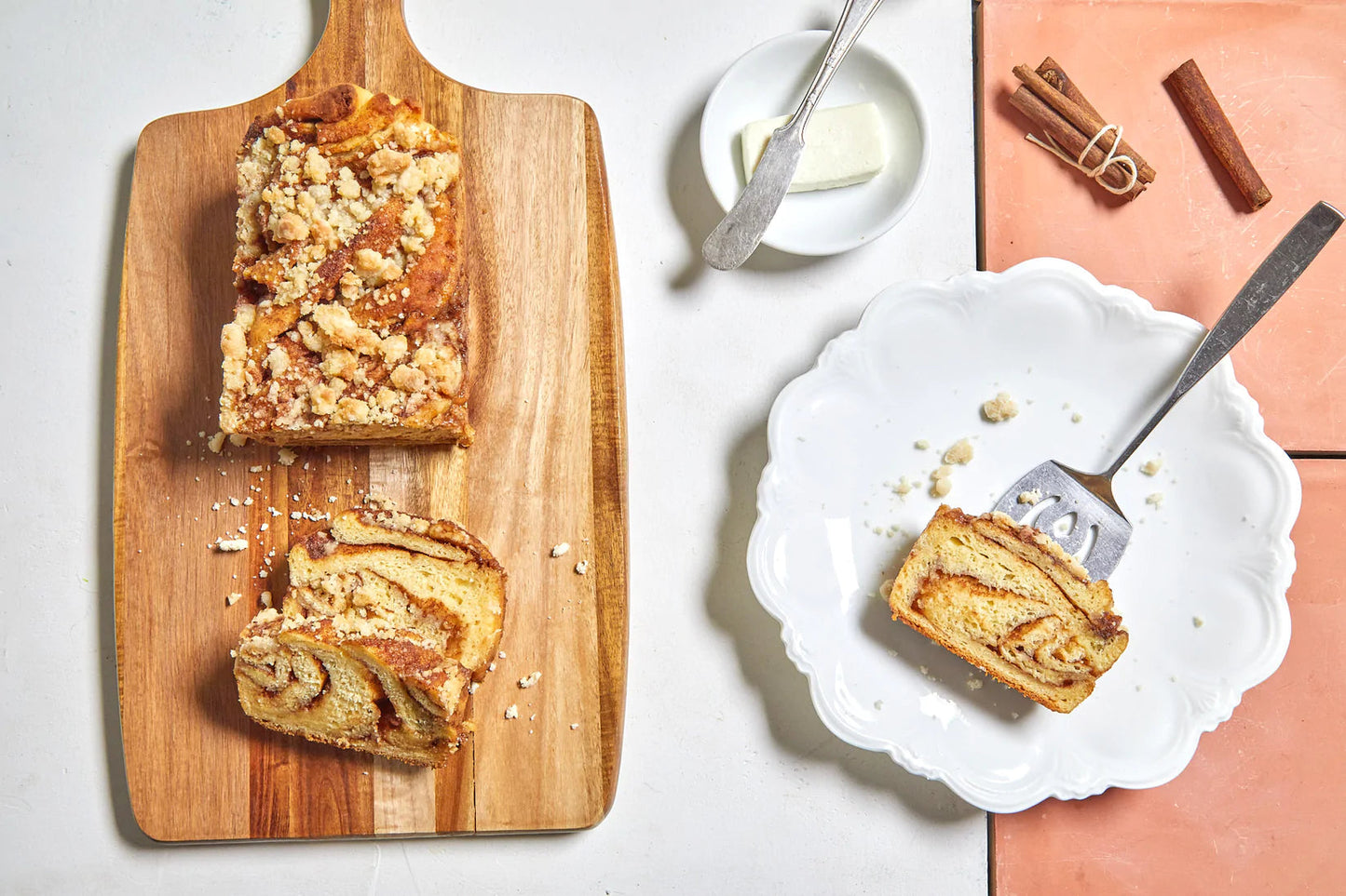 Gluten-Free Babka - Cinnamon Streusel Cheesecake