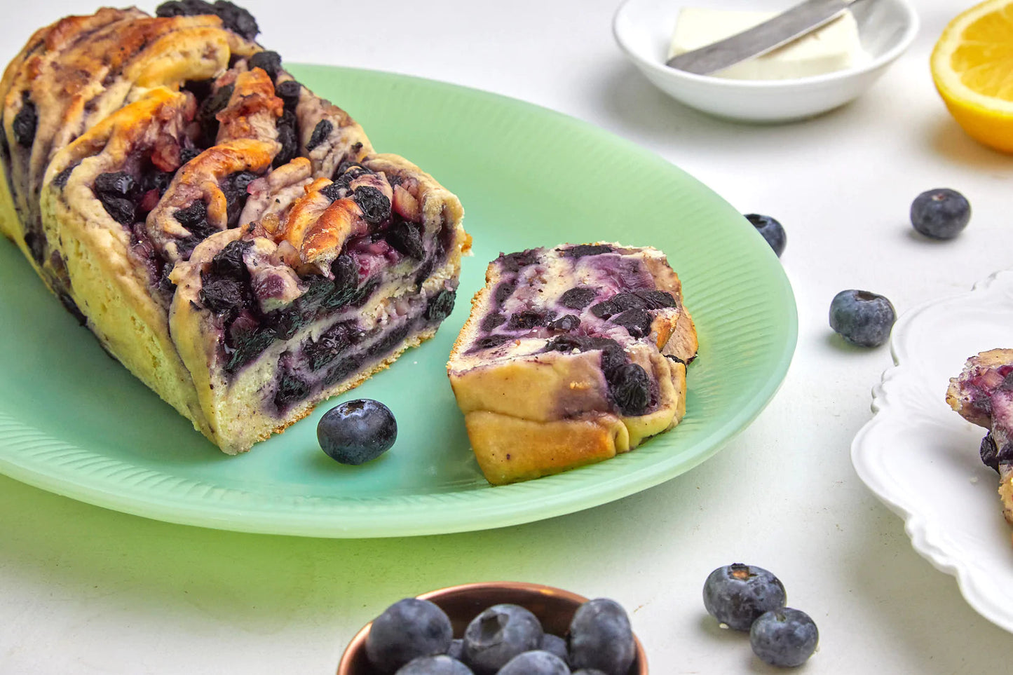 Gluten-Free Babka - Blueberry Cheesecake
